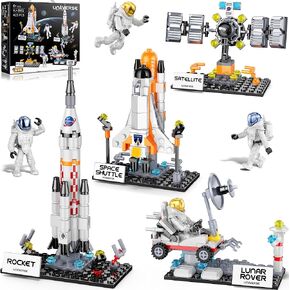 Space Shuttle Exploration Building Set, Rocket Launcher System Building Model - Ideal Gift for 6-12 Space Loving Kids Boys Girls, Birthday, Christmas Day - 415Pcs