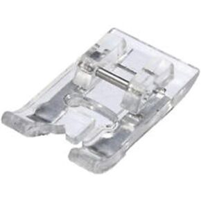 ZIGZAGSTORM 40110165 7mm Satin Stitch Presser Foot Transparent Buttonhole Foot for All Low Shank Snap On Singer,Brother,Babylock,Euro-Pro,Janome,Kenmore,White,Juki,New Home,Elna Sewing Machine