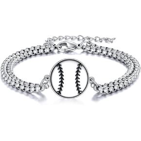 YFN Sport Bracelet Sterling Silver Sport Lover Gifts for Women Men