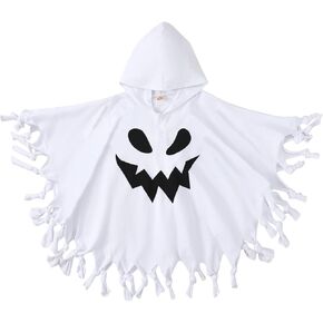 toddler baby boys girls Halloween ghost cape top kids Halloween bats cloak Tassel outfits Baby Clothes Hats Sets
