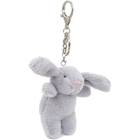 Cute Bunny Plush Keychain for Purse, 3.5" Inch Mini Rabbit Keychain for Backpack Purse Charm Gift for Girls Women