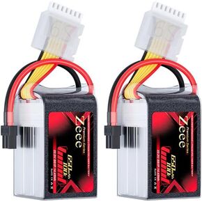 Zeee Premium Series 6S Lipo Battery 650mAh 22.2V 100C with XT30 Plug for FPV Racing Drone Quadcopter Helicopter Airplane RC Models (2 Pack)
