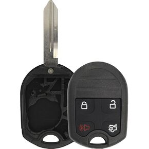 KeylessOption Just The Case Keyless Entry Remote Head Key Combo Fob Shell