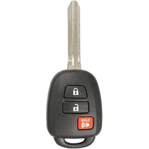 Keyless2Go Replacement for Keyless Entry Remote Head Key Fob Select Toyota Rav4 Highlander Tacoma GQ4-52T 89071-0R040