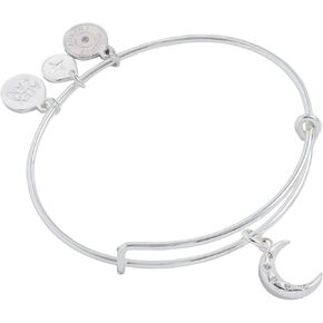 Alex and Ani Star and Moon Charm Bangle
