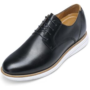 CHAMARIPA Men Elevator Sneakers Sports Shoes Mesh Lace up Shoes Light Weight Height Increasing Shoes Hidden Heel Trainers