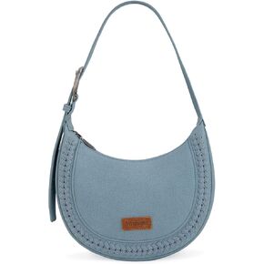 Wrangler Crescent Shoulder Bag for Women Trendy Half Moon Bag Small Crossbody Purse and Handbags With Extension Strap