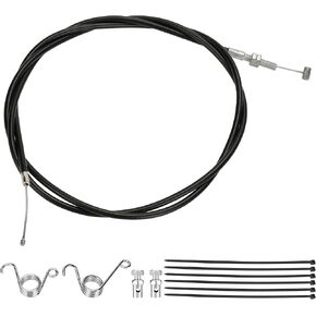 75" Universal Go Kart Throttle Cable Straight for 90cc 110cc 125cc Go Kart Yerf Dog Kandi Mini Bike Dirt Bike Scooter Buggy Overall Length 82" Heavy Duty Parts with Brake Return Pedal Springs