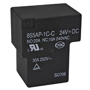 Relay 855AP-1C-C 24VDC, Replace G8P-1C4P-24VDC Fully-Sealed PCB Relay for PC Board or Panel-Mounted