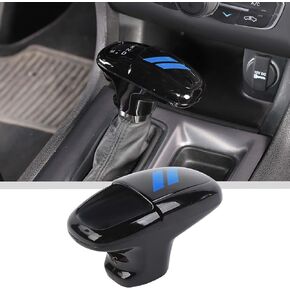 JWWY Gear Shift Shifter Knobs Cover Trim for 2015-2023+ Dodge Challenger Charger 2018-2023 Durango Accessories Red Carbon Fiber 3pcs