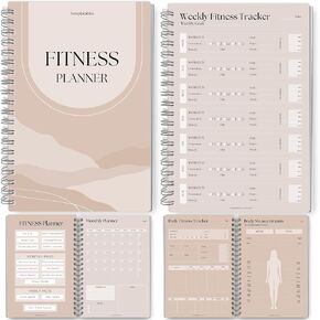 3 Month Fitness & Workout Planner for Women | Gym Journal, Weight Loss Tracker, Meal Planner, Self Care Habit Tracker - A5 Pastel Rainbow