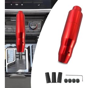 1 PC Automatic Car Shift Knob, Waterproof Durable Metal Vehicle Shifter Lever Handle with Push Button, Universal Automotive Transmission Accessories for Truck SUV Car (Black)