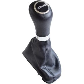 Automatic Gear Shift Knob Lever with Gaiter Boot Leather Cover for Mercedes-Ben-z C Class W203 W209 Classic Avantgarde Elegance (CLASSIC)