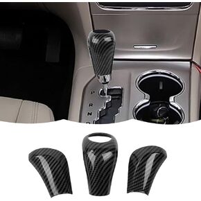 RT-TCZ Gear Shift Knob Cover Trim Decorative Interior Accessories for Jeep Grand Cherokee 2011-2013,Red Carbon Fiber