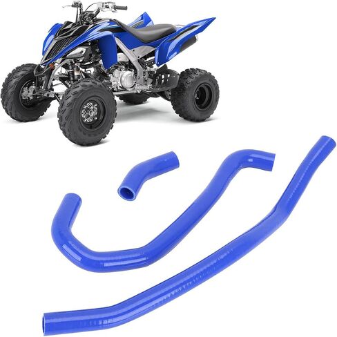 ATV Radiator Coolant Hoses Silicone for Raptor 700 700R YFM 700 700R 2006-2024 Black in Saudi Arabia