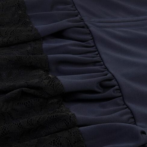 Women's Gothic Steampunk Skirt Victorian High-Low Bustle Skirt Renaissance Ruffles Lace Pirate Skirt Gypsy Hippie Party Skirt in Kuwait