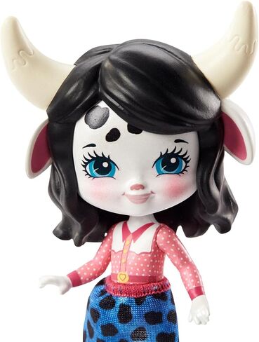 Enchantimals Secret Besties Cambrie Cow Farmhouse 5.8-in with 1 Doll (3.5-in), 5 Animal Figures, and 1 Accessory, Harvest Hills Collection, Great Gift for Kids Ages 3 and Up in Saudi Arabia