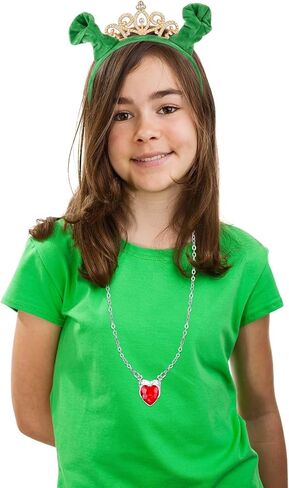 عصابة رأس من القطيفة للغول والأميرة من كافوك مع تاج وقلادة على شكل قلب لإكسسوارات أزياء الهالوين مونستر أوجري التنكرية in Kuwait