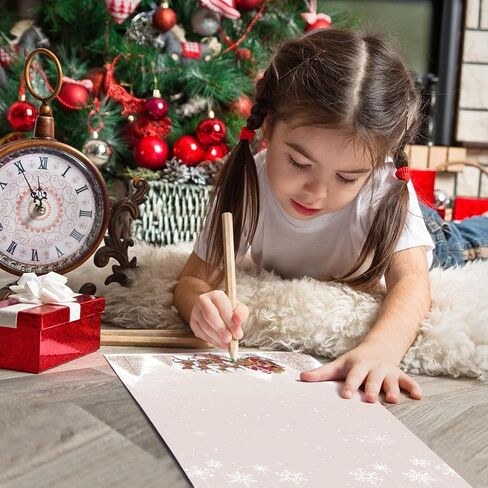 100 PCS Santa & Reindeer Holiday Letterhead Christmas Border Computer Paper Santa Stationery paper for Note Letters to Santa Holiday Printer Paper Invitations Office School 8.5 x 11 In in Saudi Arabia