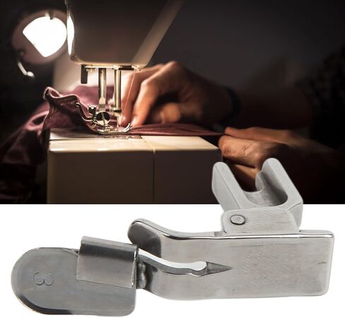 Estink Lower Folded Presser Foot Stainless Steel Flat Seamer Rolled Hem Machine Zipper Presser Foot General Sewing Machine for Industrial Flat Cars in Saudi Arabia