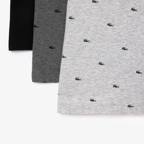 Lacoste Men’s Cotton Stretch Mini Croc Print Boxer Briefs, 3-Pack in Saudi Arabia