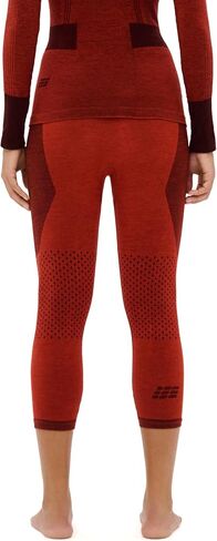لباس ضيق CEP Ski Merino 3/4، أسود، للنساء، S in Saudi Arabia