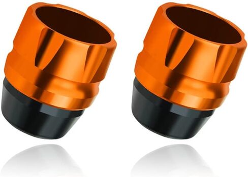 1 Pair Fork Frame Sliders,Aluminum Fork Frame Sliders Crash Protection Motorcycle Fall Protection Sliders Fork Wheel Frame Slider for Scooter Motorbike,Orange in Saudi Arabia