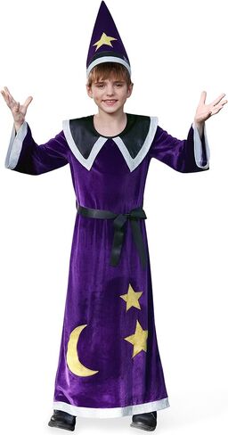 Kids Halloween Wizard Warlock Robe and Set 1-10 Years in Kuwait