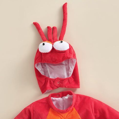 Baby Halloween Costumes Toddler Boys Cartoon Dinosaur/Lobster Costumes Newborn Cosplay Party Fancy Dress Up in Kuwait