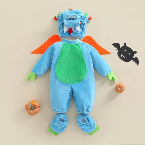 Baby Halloween Costumes Toddler Boys Cartoon Dinosaur/Lobster Costumes Newborn Cosplay Party Fancy Dress Up in Kuwait