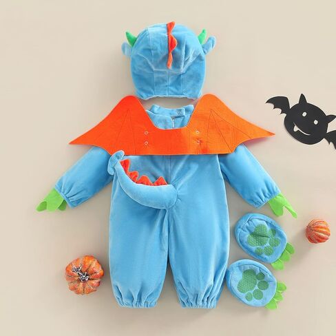 Baby Halloween Costumes Toddler Boys Cartoon Dinosaur/Lobster Costumes Newborn Cosplay Party Fancy Dress Up in Kuwait