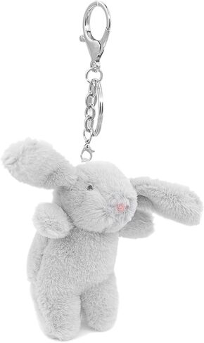 Cute Bunny Plush Keychain for Purse, 3.5" Inch Mini Rabbit Keychain for Backpack Purse Charm Gift for Girls Women in Kuwait