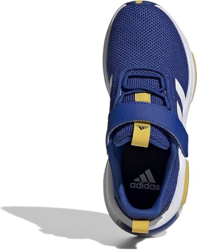 adidas Racer TR23 Elastic Lace Sneaker, Team Royal Blue/White/Utility Yellow, 12.5 US Unisex Little Kid in Saudi Arabia