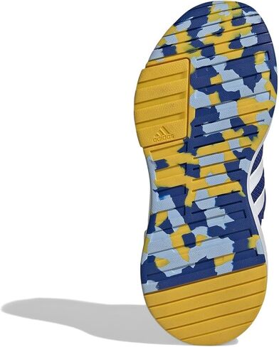 adidas Racer TR23 Elastic Lace Sneaker, Team Royal Blue/White/Utility Yellow, 12.5 US Unisex Little Kid in Saudi Arabia