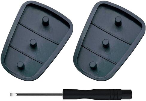 Replacement Flip Folding Smart Keyless Entry Remote Control Key Fob Rubber Button Pad for 2013 2014 2015 2016 2017 2018 Hyundai Santa Fe Sport Sonata Car Key Fob Case Shell (4 Button-1pcs) in Saudi Arabia