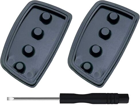 Replacement Flip Folding Smart Keyless Entry Remote Control Key Fob Rubber Button Pad for 2013 2014 2015 2016 2017 2018 Hyundai Santa Fe Sport Sonata Car Key Fob Case Shell (4 Button-1pcs) in Saudi Arabia