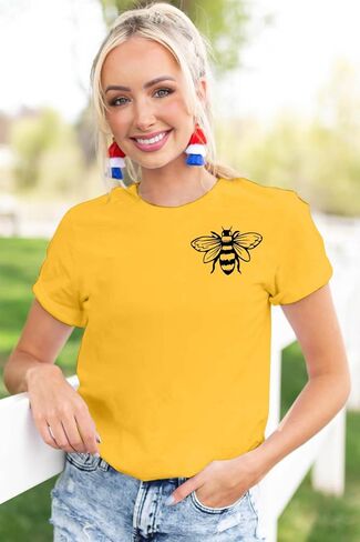 Bee T-Shirt for Women: Cute Bee Graphic Shirts Bee Kind T Shirt Funny Inspirational Casual Tees Tops in Saudi Arabia
