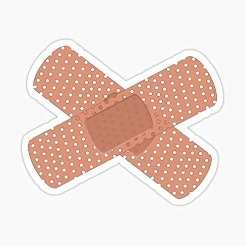 STICKY DUDE - ملصقات انبعاجات السيارة المضحكة الرائعة من Band Aid، مقاس 5 بوصات - ملصق شاحنة ممتص الصدمات للسيارة وخوذة الكمبيوتر المحمول وملصق نافذة الحائط in Saudi Arabia