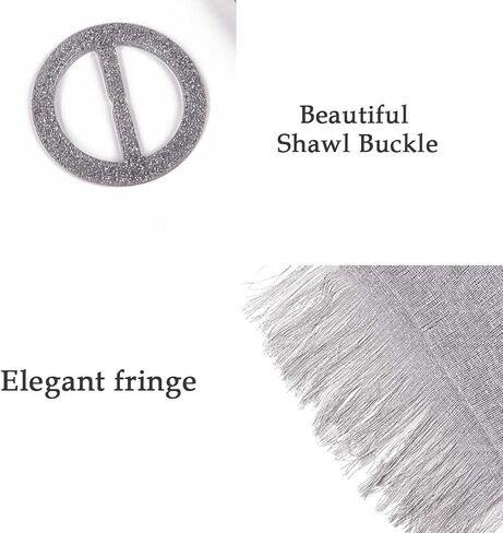 CanB Women Shawls and Wraps Dressy Shawls and Wraps for for Evening Dresses Party Wedding Bride (With Buckle) in Kuwait