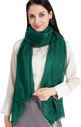 وشاح خفيف الوزن من الكشمير الناعم بالزبدة، شال للسفر من أجل Wayfarer مقاس كبير جدًا 75 بوصة × 35 بوصة in Saudi Arabia