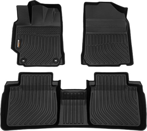 Binmotor- Floor Mats for Camry 2012-2017，Front & 2nd Row，TPE All Weather Car Accessories Mats for Toyota Camry，Custom Fit for Toyota Camry Floor Liners Waterproof, Nonslip in Saudi Arabia