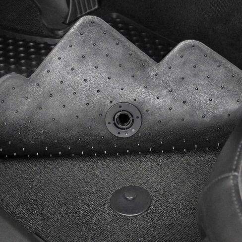 Lloyd Mats Heavy Duty Signature Rubber All Weather Floor Mats for Chevy Camaro 2016-2024 - Tri Color Shield (2PC - Fronts, Black) in Kuwait