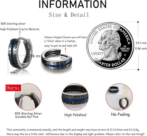 Mens Viking Earrings Rune 925 Sterling Silver Norse Earrings Hoop Earrings For Men Enamel Earrings Jewelry Gifts For Mens in Saudi Arabia