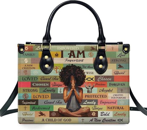 Leather Handbag For Black Women - Tote Bags For Women - Christmas Gifts - Birthday Gifts For Women - Purse For Women in Saudi Arabia