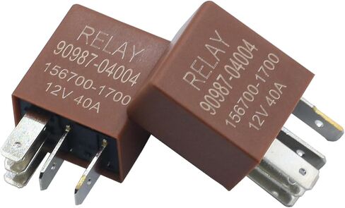 90987-04004 156700-0860 Cooling Fan Relay 5PINS 12V 40A Compatible with Toyota 18 Models,Compatible with Denso,Compatible with Lexus GS350 GS400 ES300 ES330 ES350 GS F (1) in Kuwait