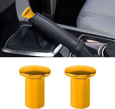 2 Pcs Turn Knob Drift Button, E-Brake Handle Handbrake Emergency Cover, Hand Spin Turn Lever Knob Lock Button, Aluminum Replacement Car Accessories Compatible with GT86, FRS, BRZ in Kuwait