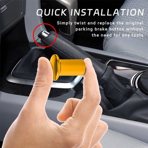 2 Pcs Turn Knob Drift Button, E-Brake Handle Handbrake Emergency Cover, Hand Spin Turn Lever Knob Lock Button, Aluminum Replacement Car Accessories Compatible with GT86, FRS, BRZ in Kuwait