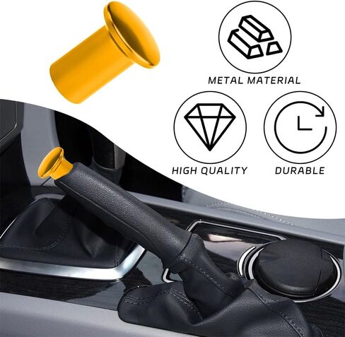 2 Pcs Turn Knob Drift Button, E-Brake Handle Handbrake Emergency Cover, Hand Spin Turn Lever Knob Lock Button, Aluminum Replacement Car Accessories Compatible with GT86, FRS, BRZ in Kuwait