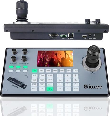كاميرا PTZ وحدة تحكم لوحة المفاتيح 4D عصا التحكم PoE IP PTZ مع شاشة LCD لاجتماع الكنيسة البث المباشر التعليم RS422/RS485/RS232/RJ45، دعم VISCA، PELCO-P، PELCO-D in Saudi Arabia