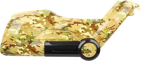 مجموعة هدايا Mokuo Mtorcycle من مادة ABS متوافقة مع Honda Navi 2022 2023، غطاء جانبي أصفر مموه + غطاء خفيف للرأس in Kuwait